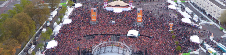 538 Koningsdag vanuit de lucht!